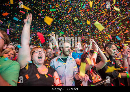 Detroit, Michigan, USA. 12. Juni 2014. DIE FLAMING LIPS durchführen auf 2014-Sommertour an The Fillmore in Detroit, MI am 12. Juni 2014 Credit: Marc Nader/ZUMA Wire/ZUMAPRESS.com/Alamy Live News Stockfoto