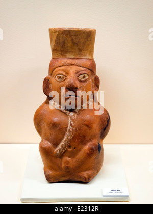 Schiff Moche 100-800 n. Chr. Museo De La Nación Kollektion Lima, Peru Stockfoto