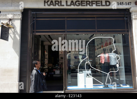 Karl Lagerfeld-Fashion-Store in der Regent Street, London Stockfoto