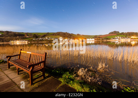 Nacht auf See von Slapton Ley, Torcross, Devon, England, Vereinigtes Königreich. Stockfoto