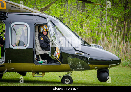 Maryland State Trooper Hubschrauber abheben Stockfoto