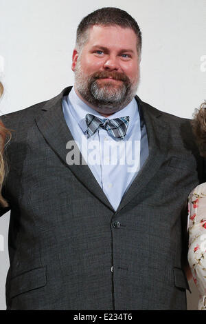 Taormina, Sizilien, Italien. 14. Juni 2014. Dean DeBlois, die Autorin und Regisseurin von '' How to Train Your Dragon 2'' während der Pressekonferenz von Taormina Film Festival 2014 in Taormina, Sizilien, am 14. Juni 2014. © Manuel Romano/NurPhoto/ZUMAPRESS.com/Alamy Live-Nachrichten Stockfoto