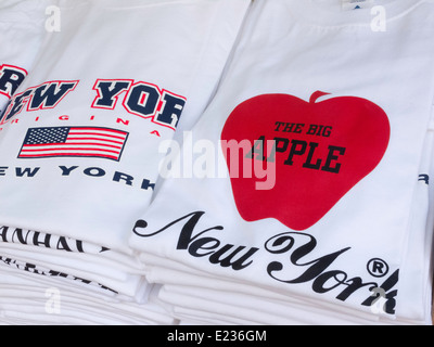 T-Shirt Souvenir Shop, Little Italy, New York City Stockfoto