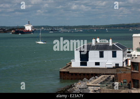 Quebec Haus, Bad Platz, Old Portsmouth, Hampshire, England, UK. Stockfoto