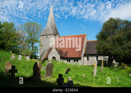 Die Kirche St. Michael und alle Engel, Berwick, East Sussex Stockfoto