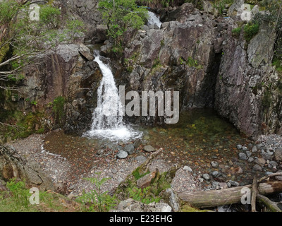 Kaskade am scheut Ghyll, Great Langdale, Lake District, Cumbria, England, UK Stockfoto