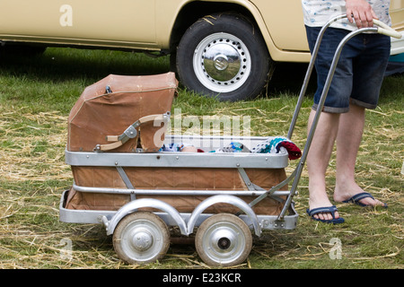 Vintage Kinderwagen auf einem Vintage Nostalgie Show Stockfoto