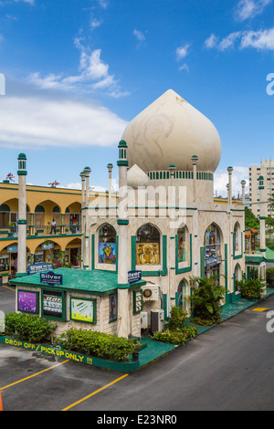 Das Taj Mahal Shopping-Center in Ocho Rios, Jamaika. Stockfoto