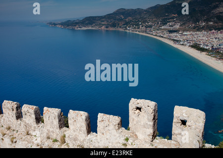 Burg von Alanya Stockfoto