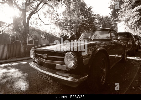 Triumph TR6 Oldtimer Sportwagen-Klassiker Stockfoto