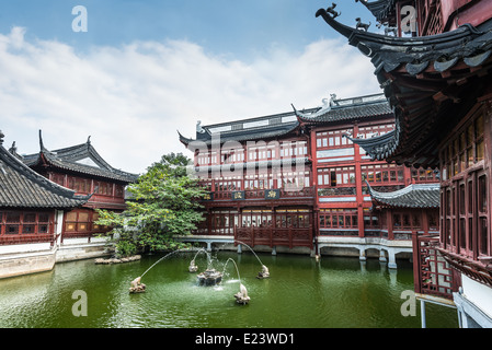 Alten chinesischen Architektur und Gärten Stockfoto