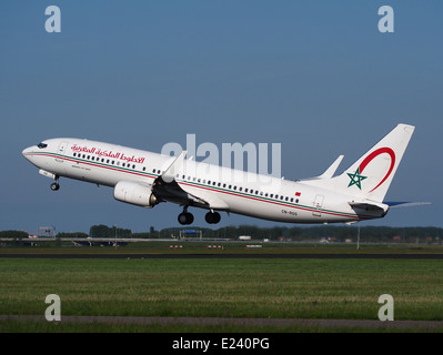 CN-RGG Royal Air Maroc Boeing 737-86N(WL) - Cn 36829 auf dem Flughafen Schiphol (AMS - EHAM), den Niederlanden, 16. Mai 2014, Bild 2 Stockfoto