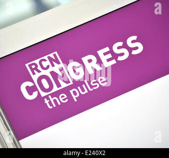 Liverpool UK 15. Juni 2014. RCN - öffnet heute Royal College of Nurses Jahreskongress in Liverpool. Bildnachweis: GeoPic / Alamy Live News Stockfoto