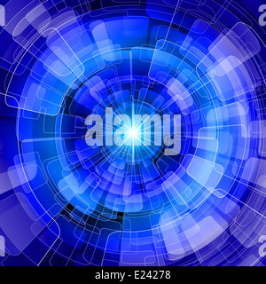 Nahtlose blau sphärisch Abstraktion. Die Disco Gradienten Stockfoto