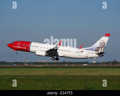 LN-NGA Boeing 737-800 norwegischen Start vom Schiphol (AMS - EHAM), den Niederlanden, 16. Mai 2014, Pic-4 Stockfoto