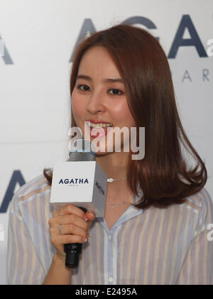 Han Hye-Jin, 13. Juni 2014: koreanischer Südschauspielerin Han Hye-Jin besucht eine Werbeveranstaltung in Seoul, Südkorea. © Lee Jae-Won/AFLO/Alamy Live-Nachrichten Stockfoto