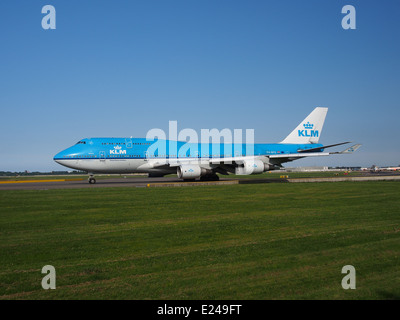 PH-BFK KLM Boeing 747-400 Rollen auf dem Flughafen Schiphol (AMS - EHAM), die Niederlande, Mai 18. 2014, Pic-4 Stockfoto