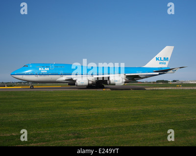 PH-BFY KLM Asien Boeing 747-400 Rollen auf dem Flughafen Schiphol (AMS - EHAM), die Niederlande, Mai 18. 2014, Pic-4 Stockfoto