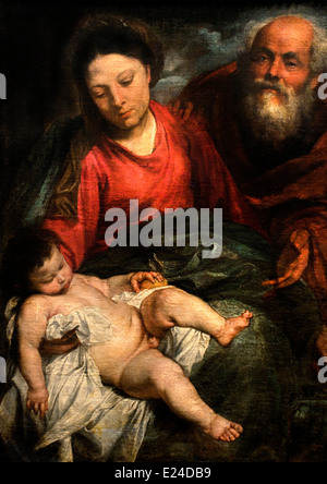 Die Heilige Familie 1624 Anton Anthony van Dyck 1599-1641 belgischen belgischen Flandern Stockfoto