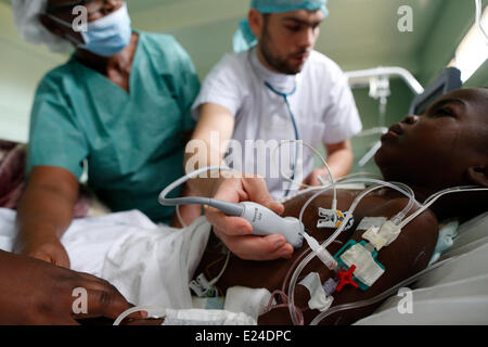 Humanitäre Medizin Stockfoto