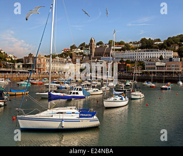 GB - DEVON: Torquay Hafen und Stadt Stockfoto