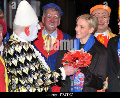 Eröffnungsfeier - Monte-Carlo 37th International Circus Festival mit: Prinzessin Charlene von Monaco wo: Monte Carlo, Monaco bei: 17. Januar 2013 Stockfoto