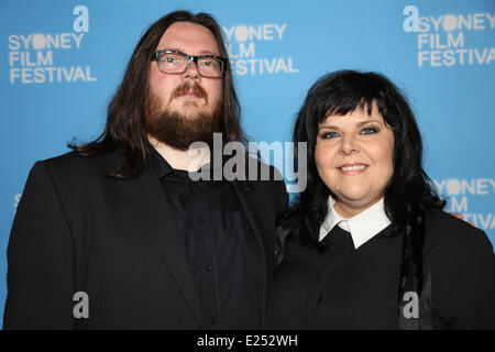 Sydney, Australien. 15. Juni 2014. Teppich am Staatstheater für die australische Premiere von Neuseeland Vampire Mockumentary "Was wir tun in den Schatten". Copyright Credit: 2014 Richard Milnes/Alamy Live-Nachrichten Stockfoto