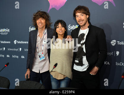 Die zweite Generalprobe für den Eurovision Song Contest 2013 - Pressekonferenz Featuring: ESDM wo: Malmö, Schweden: 15. Mai 2013 Stockfoto