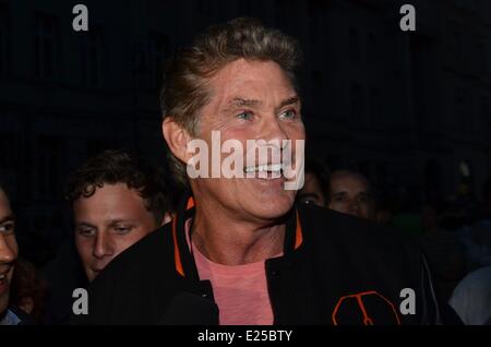 Gumball 3000 Supercars startet mit Warschau: David Hasselhoff Where: Warschau, Mazowieckie, Polen bei: 22. Mai 2013 Cre Stockfoto