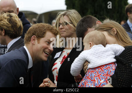 Großbritanniens HRH The Duke of Cambridge, Prinz William und Prinz Harry Hilfe für Helden Recovery Centre in Tedworth House, Wiltshire mit öffnen: Prinz Harry Where: Tidworth, Royaume Uni wenn: 20. Mai 2013 Stockfoto