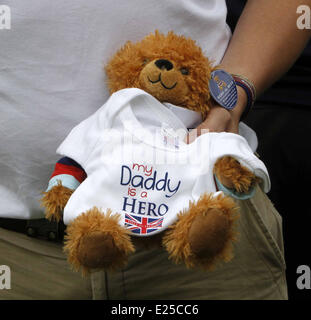 Großbritanniens HRH The Duke of Cambridge, Prinz William und Prinz Harry Hilfe für Helden Recovery Centre in Tedworth House, Wiltshire mit öffnen: Teddy Where: Tidworth, Royaume Uni wenn: 20. Mai 2013 Stockfoto