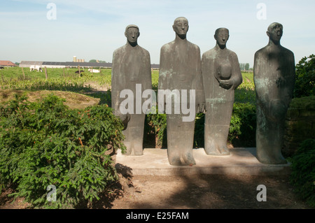 Deutscher Soldatenfriedhof Langemark, West-Flandern Stockfoto