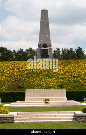 Australische Mahnmal am Buttes New British Cemetery, Polygon Holz, West-Flandern Stockfoto