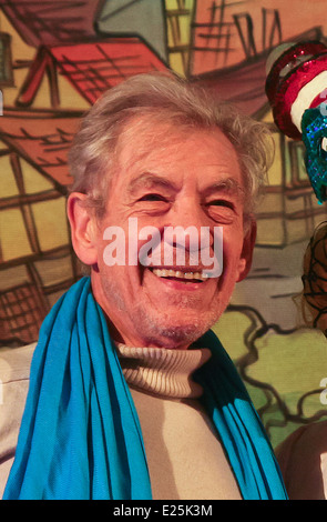 Britischer Schauspieler Sir Ian McKellen im Londoner West End Theatre Stockfoto