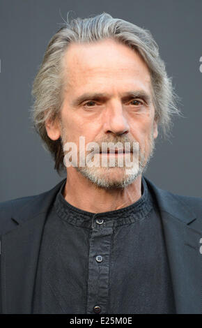 Juliette Binoche, Jeremy Irons und Hilary Swank besuchen die offizielle Eröffnung Bulgari Boutique mit Saint-Tropez: Jeremy Irons wo: Saint-Tropez, Frankreich bei: 16. Juli 2013 Stockfoto