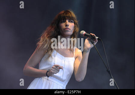 Französische Sängerin Lou Doillon die live in concert Featuring: Lou Doillon Where: Frankreich bei: 6. Juli 2013 Om Stockfoto