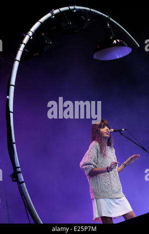 Französische Sängerin Lou Doillon die live in concert Featuring: Lou Doillon Where: Frankreich bei: 6. Juli 2013 Om Stockfoto