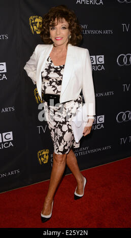 BAFTA Los Angeles TV Tee 2013, präsentiert von BBC America & Audi im SLS Hotel - Anreise mit statt: JOAN COLLINS wo: Los Angeles, California, Vereinigte Staaten von Amerika bei: 21 September 2013 Stockfoto