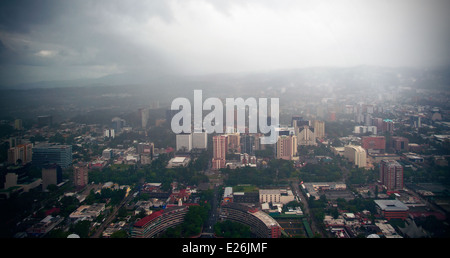 Luftaufnahme von Guatemala-Stadt Stockfoto