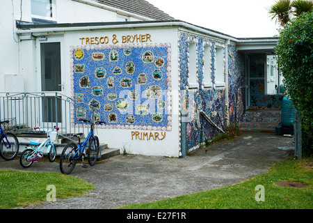 Tresco & Bryher Grundschule, Tresco, Isles of Scilly 2014 Stockfoto
