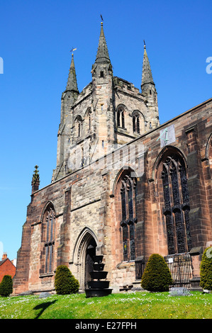 Kirche St Editha in Church Street, Tamworth, Staffordshire, England, Vereinigtes Königreich, West-Europa. Stockfoto