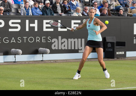 Polona Hercog (SLO) in Aktion bei den WTA Topshelf Open Tennis Championships auf Autotron, Rosmalen,'s-Hertogenbosch, Niederlande. Bildnachweis: Gruffydd Thomas/Alamy Live-Nachrichten Stockfoto