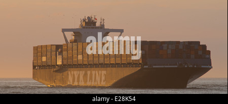 "NYK Altair" kommt in Rotterdam Stockfoto