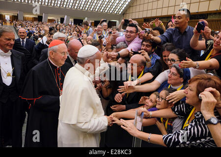 Rom, Italien. 16. Juni 2014. Francis Papst trifft der Diözese Rom, 16. Juni 2014 Credit: wirklich Easy Star/Alamy Live News Stockfoto