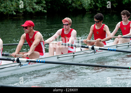 Cambridge kann Unebenheiten, Lady Margaret Boat Club Männer acht Stockfoto