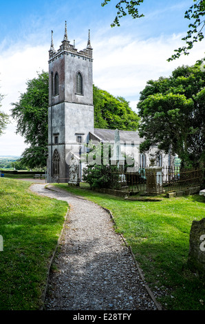 Stillgelegte Kirche von Saint Patrick auf den Hill of Tara, County Meath, Irland, jetzt die Besucher und Informationszentrum für Tara Stockfoto