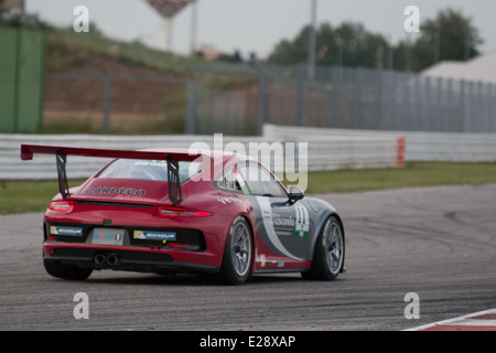 Porsche 911 GT3 Cup von Antonelli Motorsport Team, angetrieben durch GIRAUDI Gian Luca (ITA), Autorennen, Porsche Carrera Cup Stockfoto