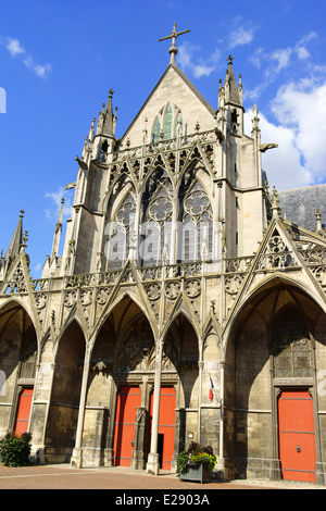 Saint-Urbain Basilika erbaut im 13. Jahrhundert von Jacques Pantaleon in Troyes Aube Champagne-Ardenne, Frankreich. Stockfoto