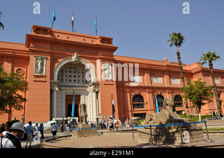 Das Museum für ägyptische Altertümer, Kairo, Ägypten Stockfoto