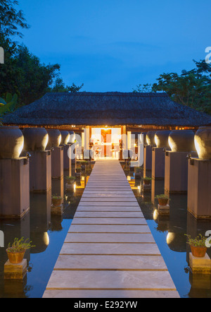 Spa-Bereich im Pilgrimage Village Hotel, Hue, Thua Thien Hue, Vietnam Stockfoto